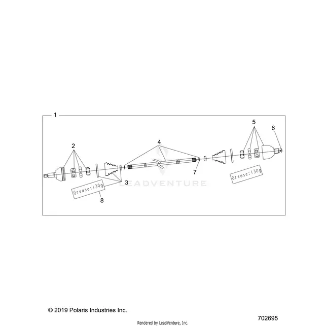 Drive Train: Half Shaft Rear - 2026 Polaris Rzr Pro Xp Ultimate 1