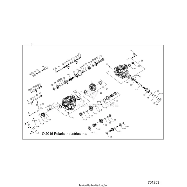 Drive Train: Main Gearcase - 2018 Polaris Rzr 570 1