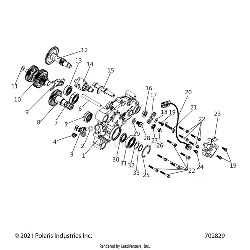 Drive Train: Main Gearcase - 2021 Polaris Rzr 200 1