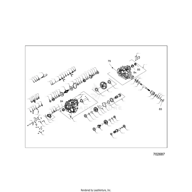 Drive Train: Main Gearcase Internals - 2021 Polaris Rzr S 4 1000 1