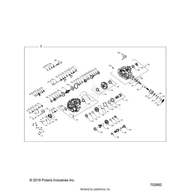 Drive Train: Main Gearcase Internals - 2022 Polaris Rzr Xp 1000 Sport 1