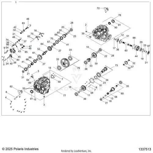 Drive Train: Main Gearcase Internals - 2026 Polaris Rzr Xp S 4 1000 Sport 1