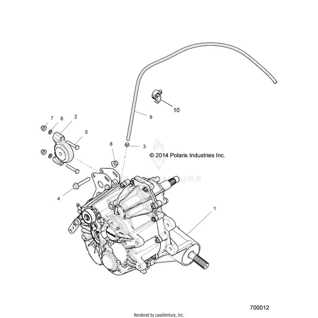 Drive Train: Main Gearcase Mounting - 2015 Polaris Rzr 4 900 1
