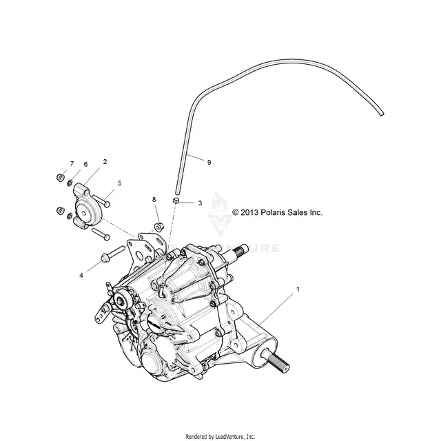 Drive Train: Main Gearcase Mounting - 2015 Polaris Rzr S 900 1