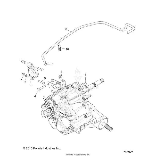 Drive Train: Main Gearcase Mounting - 2016 Polaris Rzr 4 900 1