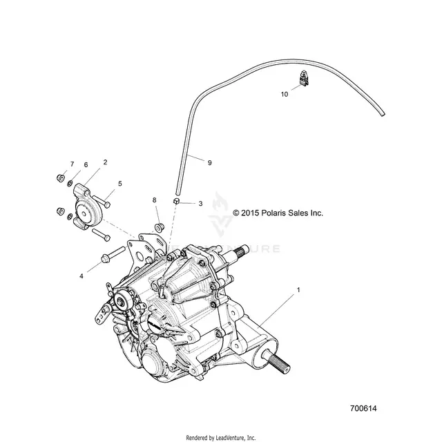 Drive Train: Main Gearcase Mounting - 2016 Polaris Rzr 900/900 Eps 1
