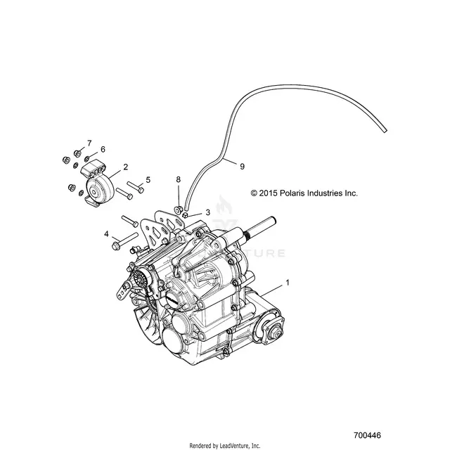 Drive Train: Main Gearcase Mounting - 2016 Polaris Rzr Xp Turbo 1
