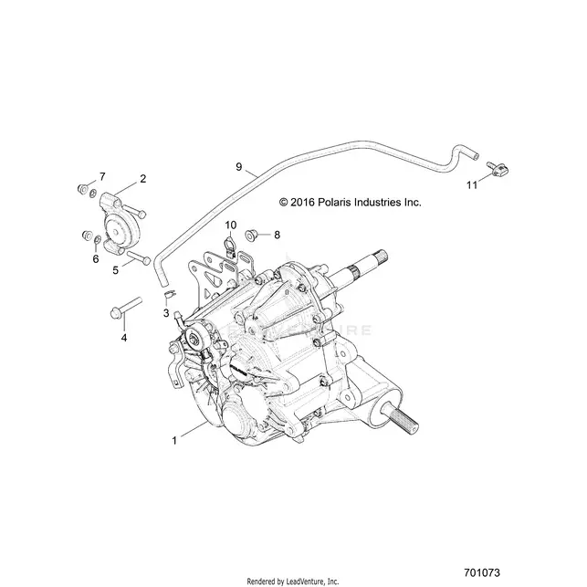 Drive Train: Main Gearcase Mounting - 2017 Polaris Rzr 900/900 Eps 1