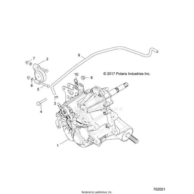 Drive Train: Main Gearcase Mounting - 2018 Polaris Rzr 900/900 Eps 1
