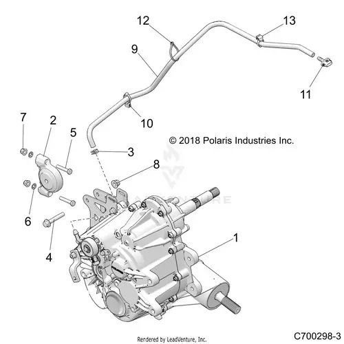Drive Train: Main Gearcase Mounting - 2019 Polaris Rzr S 4 1000 1