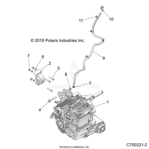 Drive Train: Main Gearcase Mounting - 2019 Polaris Rzr Turbo 4 1