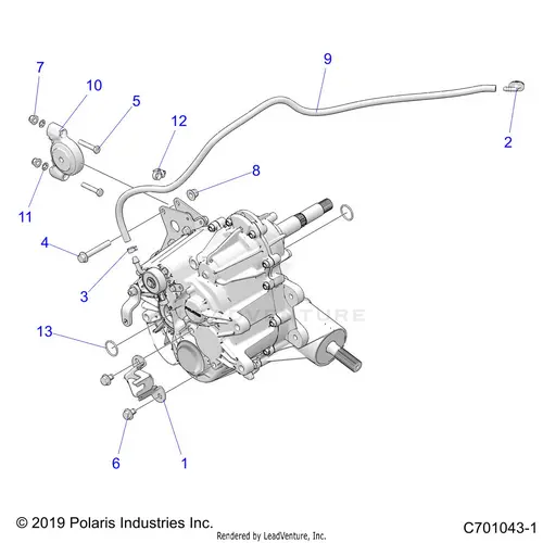 Drive Train: Main Gearcase Mounting - 2020 Polaris Rzr 570 1