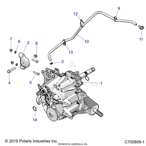 Drive Train: Main Gearcase Mounting - 2020 Polaris Rzr 900 Eps Ride Command 1