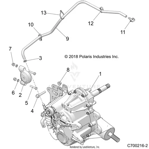 Drive Train: Main Gearcase Mounting - 2020 Polaris Rzr Trail 900 1