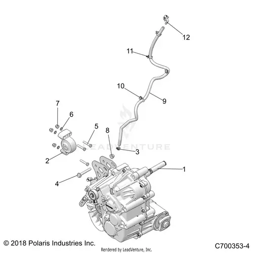 Drive Train: Main Gearcase Mounting - 2020 Polaris Rzr Turbo S 1