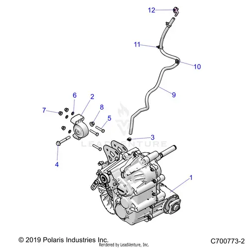 Drive Train: Main Gearcase Mounting - 2020 Polaris Rzr Turbo S 4 1