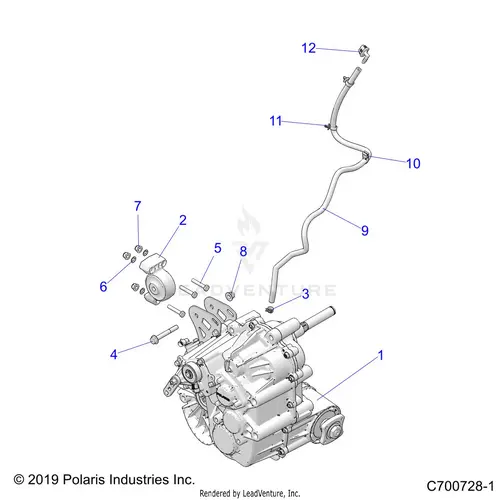 Drive Train: Main Gearcase Mounting - 2020 Polaris Rzr Turbo S Velocity 1