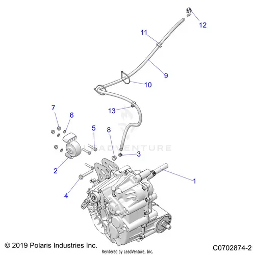 Drive Train: Main Gearcase Mounting - 2021 Polaris Rzr Pro Xp 4 Sport Rockford Le 1
