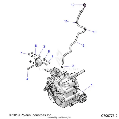 Drive Train: Main Gearcase Mounting - 2021 Polaris Rzr Turbo S 4 1