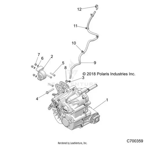 Drive Train: Main Gearcase Mounting - 2021 Polaris Rzr Xp 4 Turbo 1