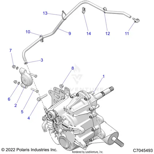 Drive Train: Main Gearcase Mounting - 2022 Polaris Rzr 900 Trail 1
