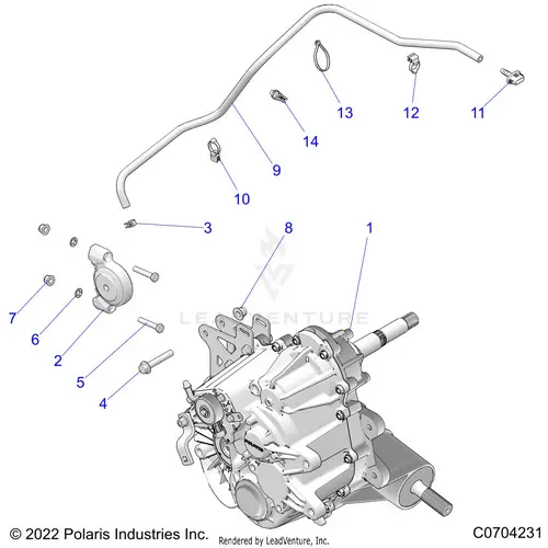 Drive Train: Main Gearcase Mounting - 2022 Polaris Rzr 900 Trail Ultimate 1