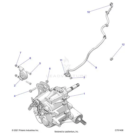 Drive Train: Main Gearcase Mounting - 2023 Polaris Rzr Xp 4 1000 Premium Ride Command 1