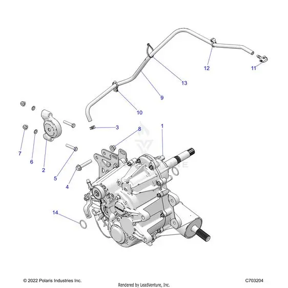Drive Train: Main Gearcase Mounting - 2024 Polaris Rzr 900 Trail Ultimate 1
