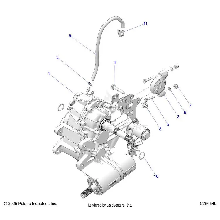 Drive Train: Main Gearcase Mounting - 2025 Polaris General Xp 4 1000 Ultimate 1