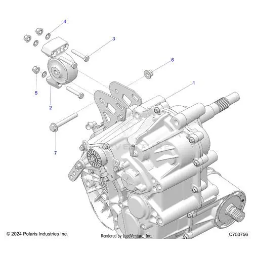 Drive Train: Main Gearcase Mounting - 2025 Polaris Rzr Pro Xp 4 Ultimate 1