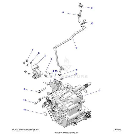 Drive Train: Main Gearcase Mounting - 2025 Polaris Rzr Xp 4 1000 Premium 1