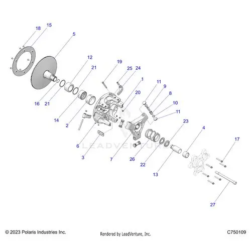 Drive Train: Primary Clutch - 2025 Polaris Rzr Pro R 4 Factory Armored Le Ultimate 1