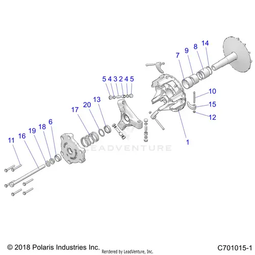 Drive Train: Primary Clutch - 2026 Polaris Rzr 900 Trail Ultimate 1