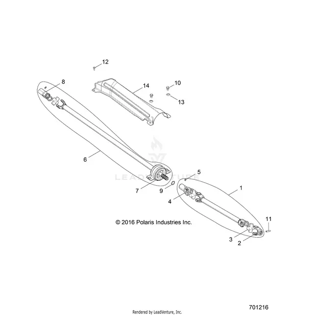 Drive Train: Prop Shaft - 2017 Polaris Rzr Xp 4 1000 1