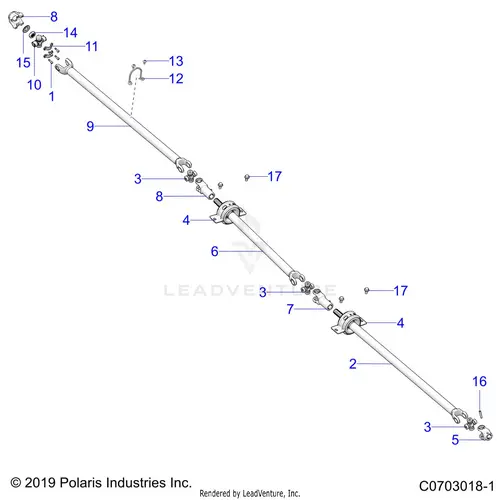 Drive Train: Prop Shaft - 2020 Polaris Rzr Pro Xp 4 1