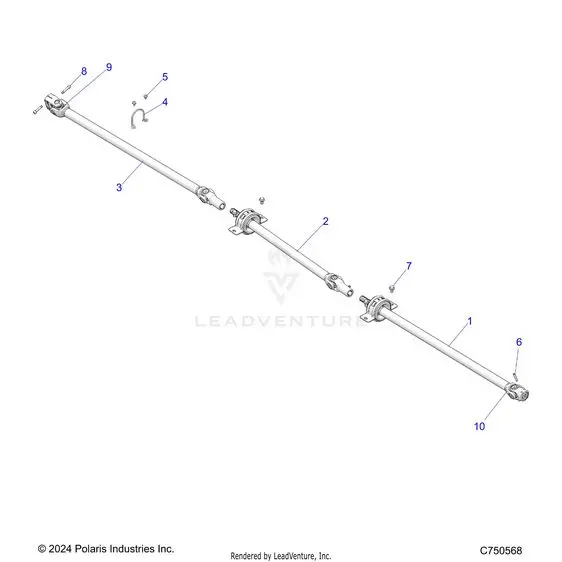 Drive Train: Prop Shaft - 2021 Polaris Rzr Pro Xp 4 Premium 1