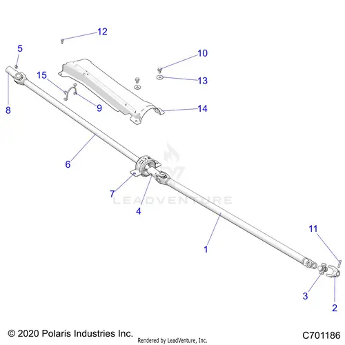 Drive Train: Prop Shaft - 2021 Polaris Rzr Xp 4 1000 High Lifter 1