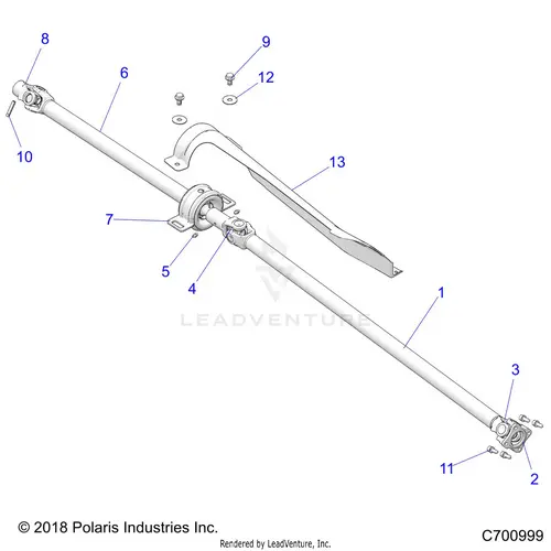 Drive Train: Prop Shaft - 2021 Polaris Rzr Xp Turbo 1