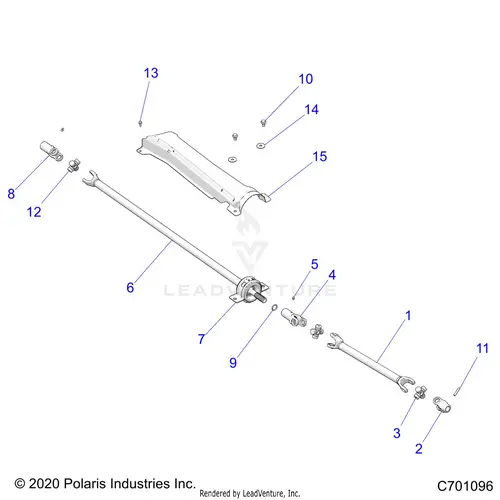 Drive Train: Prop Shaft - 2022 Polaris Rzr Xp 1000 Sport 1