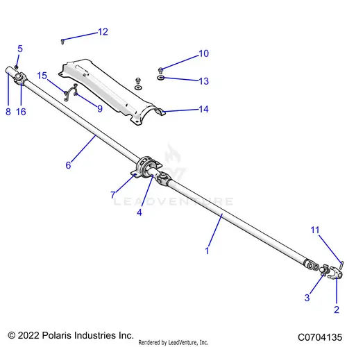 Drive Train: Prop Shaft - 2022 Polaris Rzr Xp 4 1000 High Lifter 1