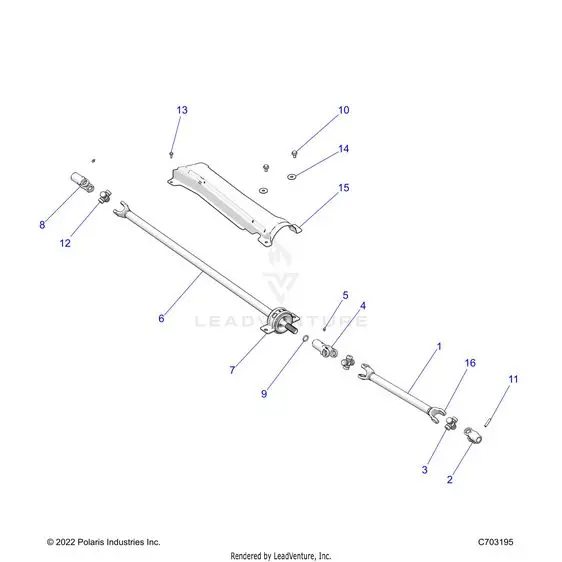 Drive Train: Prop Shaft - 2023 Polaris Rzr Xp 1000 Sport 1