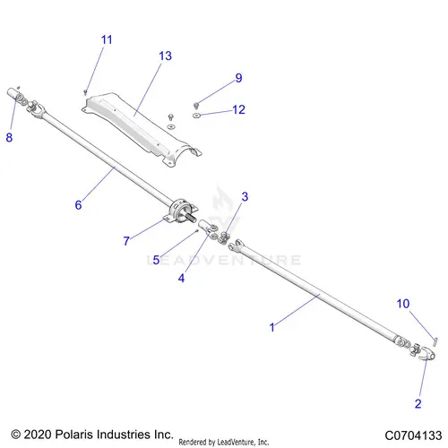 Drive Train: Prop Shaft - 2023 Polaris Rzr Xp 4 1000 Sport 1