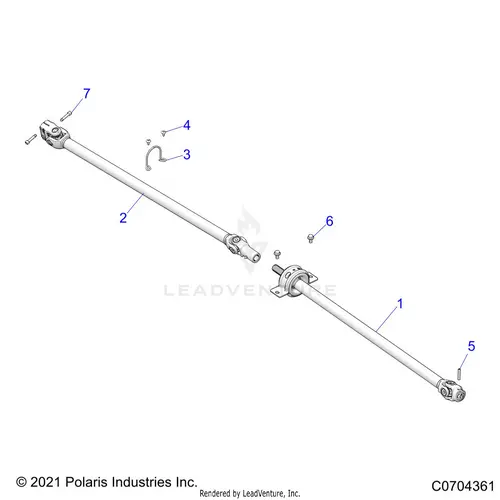 Drive Train: Prop Shaft - 2024 Polaris Rzr Pro Xp Sport 1