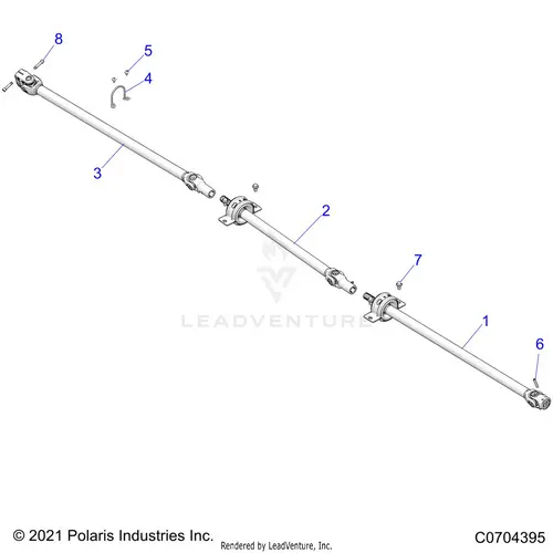 Drive Train: Prop Shaft - 2024 Polaris Rzr Turbo R 4 Premium 1