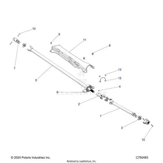 Drive Train: Prop Shaft - 2025 Polaris Rzr Xp 1000 Premium 1