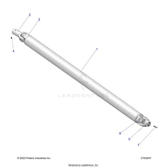 Drive Train: Prop Shaft Front - 2024 Polaris Rzr Pro R 4 Premium 1