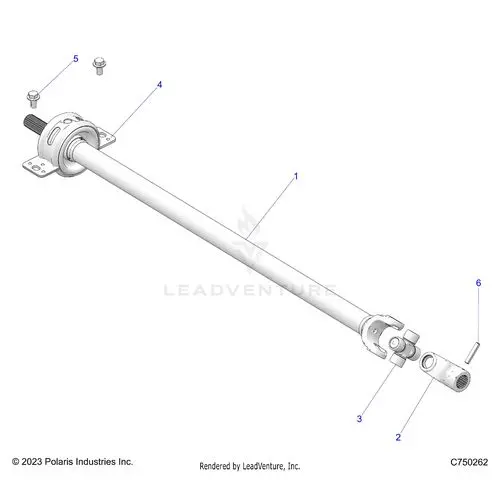 Drive Train: Prop Shaft Front - 2025 Polaris Rzr Pro S 4 Sport 1