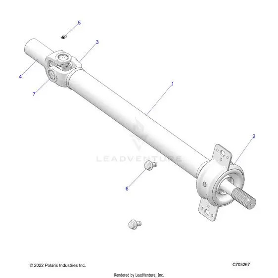 Drive Train: Prop Shaft Mid Bearing - 2023 Polaris Rzr Pro R 4 Sport 1