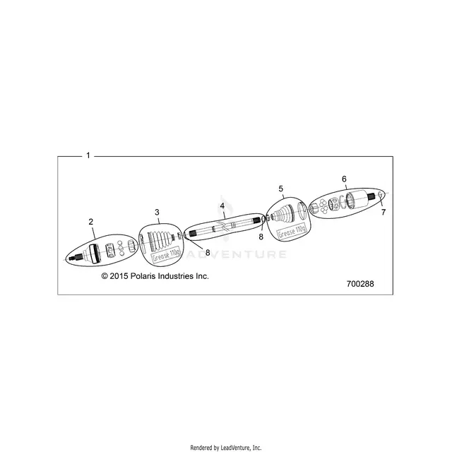 Drive Train: Rear Half Shaft - 2018 Polaris Rzr Xp 4 Turbo 1