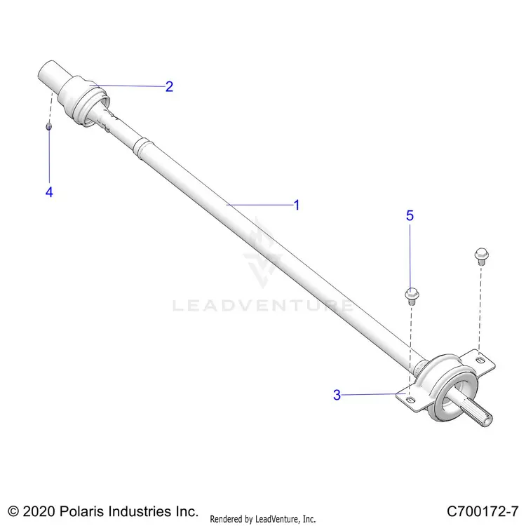 Drive Train: Rear Prop Shaft - 2021 Polaris General Xp 1000 Deluxe 1